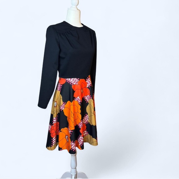 70s Vintage flower power midi. Psychedelic. GoGo. MOD - Picture 5 of 8